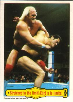 1985 O-Pee-Chee WWF Pro Wrestling Stars #29 Stretched To The Limit! Front