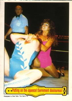 1985 O-Pee-Chee WWF Pro Wrestling Stars #47 Putting On The Squeeze! Front