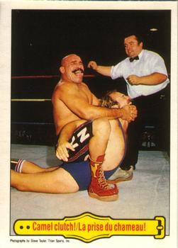 1985 O-Pee-Chee WWF Pro Wrestling Stars #49 Camel Clutch! Front