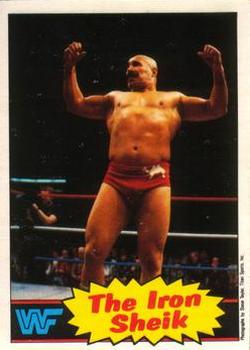 1985 O-Pee-Chee WWF Pro Wrestling Stars #2 The Iron Sheik Front
