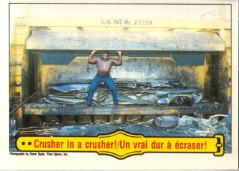 1985 O-Pee-Chee WWF Pro Wrestling Stars #54 Crusher In A Crusher! Front