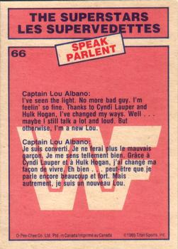 1985 O-Pee-Chee WWF Pro Wrestling Stars #66 Captain Lou Albano Back