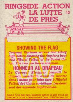 1985 O-Pee-Chee WWF Pro Wrestling Stars Series 2 #13 Showing the Flag Back