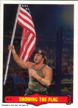 1985 O-Pee-Chee WWF Pro Wrestling Stars Series 2 #13 Showing the Flag Front