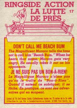 1985 O-Pee-Chee WWF Pro Wrestling Stars Series 2 #17 Don't Call Me Beach Bum Back