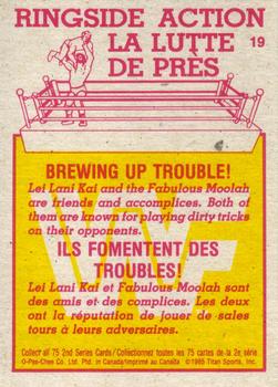 1985 O-Pee-Chee WWF Pro Wrestling Stars Series 2 #19 Brewing Up Trouble! Back