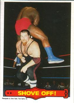1985 O-Pee-Chee WWF Pro Wrestling Stars Series 2 #40 Shove Off! Front