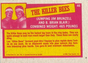1985 O-Pee-Chee WWF Pro Wrestling Stars Series 2 #46 The Killer Bees Back