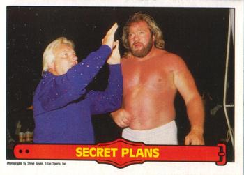 1985 O-Pee-Chee WWF Pro Wrestling Stars Series 2 #47 Secret Plans Front
