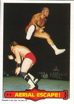 1985 O-Pee-Chee WWF Pro Wrestling Stars Series 2 #49 Aerial Escape! Front