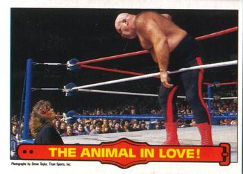 1985 O-Pee-Chee WWF Pro Wrestling Stars Series 2 #60 The Animal in Love! Front