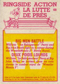 1985 O-Pee-Chee WWF Pro Wrestling Stars Series 2 #68 Big Men Battle Back