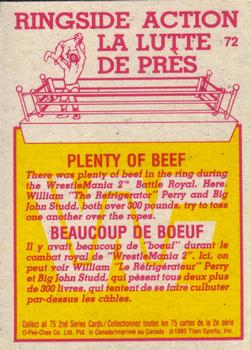 1985 O-Pee-Chee WWF Pro Wrestling Stars Series 2 #72 Plenty of Beef Back