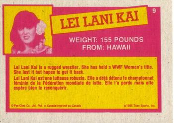 1985 O-Pee-Chee WWF Pro Wrestling Stars Series 2 #9 Lei Lani Kai Back