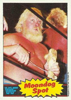 1985 Topps WWF Pro Wrestling Stars #19 Moondog Spot Front