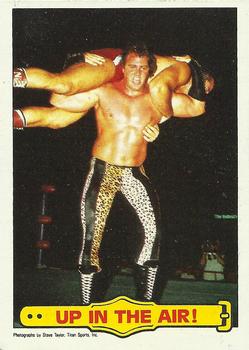 1985 Topps WWF Pro Wrestling Stars #26 Up In The Air! Front