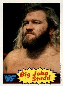 1985 Topps WWF Pro Wrestling Stars #12 Big John Studd Front