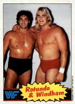 1985 Topps WWF Pro Wrestling Stars #18 Mike Rotundo / Barry Windham Front
