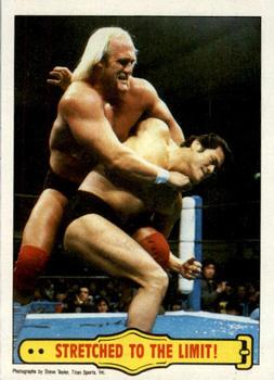 1985 Topps WWF Pro Wrestling Stars #29 Stretched To The Limit! Front