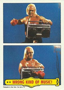 1985 Topps WWF Pro Wrestling Stars #56 Wrong Kind Of Music! Front
