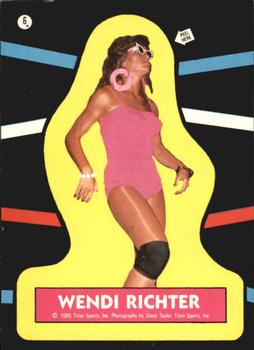 1985 Topps WWF Pro Wrestling Stars - Stickers #6 Wendi Richter Front