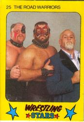 1986 Monty Gum Wrestling Stars #25 The Road Warriors Front