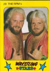 1986 Monty Gum Wrestling Stars #29 The RPM's Front