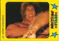 1986 Monty Gum Wrestling Stars #35 Kerry Von Erich Front