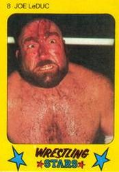 1986 Monty Gum Wrestling Stars #8 Joe LeDuc Front