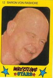 1986 Monty Gum Wrestling Stars #12 Baron Von Raschke Front