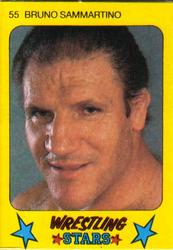 1986 Monty Gum Wrestling Stars #55 Bruno Sammartino Front