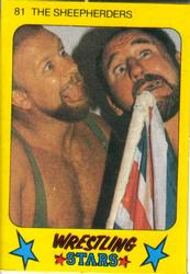 1986 Monty Gum Wrestling Stars #81 The Sheepherders Front