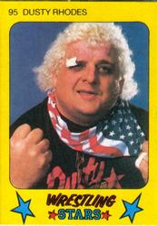 1986 Monty Gum Wrestling Stars #95 Dusty Rhodes Front