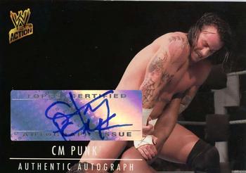2007 Topps Action WWE - Autographs #NNO CM Punk Front