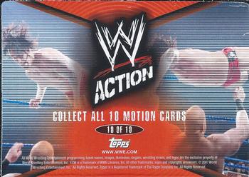 2007 Topps Action WWE - Lenticular Motion #10 CM Punk Back