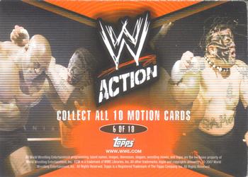 2007 Topps Action WWE - Lenticular Motion #6 Bobby Lashley Back