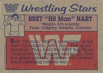 1987 Topps WWF #1 Bret 