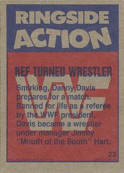 1987 Topps WWF #23 Ref Turned Wrestler Back