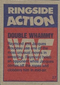 1987 Topps WWF #27 Double Whammy Back