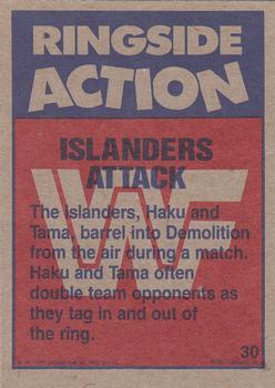 1987 Topps WWF #30 Islanders Attack Back