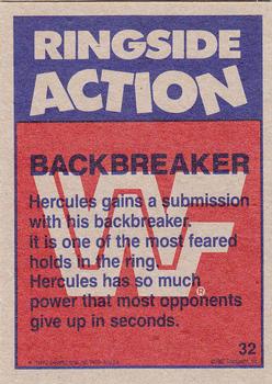 1987 Topps WWF #32 Backbreaker Back