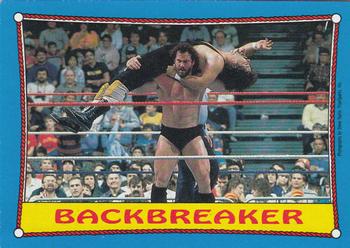 1987 Topps WWF #32 Backbreaker Front