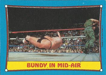 1987 Topps WWF #42 Bundy in Mid-air Front