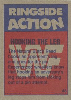 1987 Topps WWF #48 Hooking the Leg Back