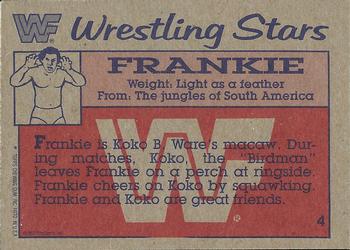 1987 Topps WWF #4 Frankie  Back