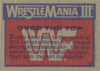 1987 Topps WWF #53 Over the Top Back