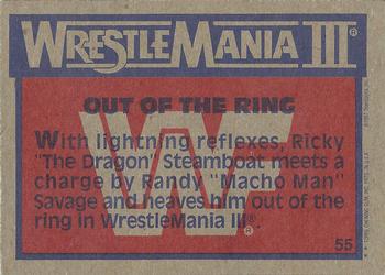 1987 Topps WWF #55 Out of the Ring Back