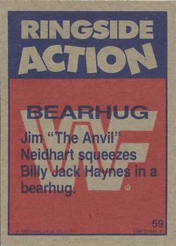 1987 Topps WWF #59 Bearhug Back