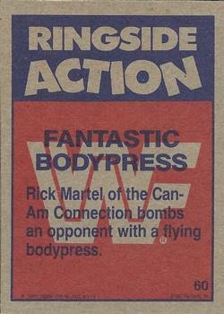 1987 Topps WWF #60 Fantastic Bodypress Back