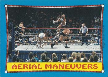 1987 Topps WWF #61 Aerial Maneuvers Front